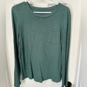 Madewell Green Long Sleeve Shirt